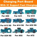 Scheda porta di ricarica per Samsung A72 A73 A52 A53 A33 A23 A24 A14 A13 A12 Modulo microfono USB connettore di ricarica rapida cavo flessibile