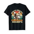 Worlds Greatest Chihuahua Dog Opa Funny Retro Dogs Owner T-Shirt