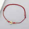 La Monada 13–21 cm 925 Silber Seil Armbänder Damen Kreis Schleife Roter Faden Linie Schnur Armbänder für Frauen Mädchen