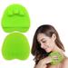 1 Pack Soft Silicone Shower Brush Body & Face & Short Hair Wash Bath Exfoliating Skin Massage Scrubber Dry Skin Brushing Glove Loofah Fit for Sensitive and All Kinds of Skin (Green)