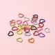 50 teile/los bunte 14mm Herz sprung ringe offene geteilte Ringe Bieger inge Stecker für DIY Schmuck