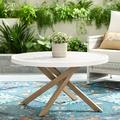 Better Homes & Gardens Paige 37 Round Outdoor Tile-Top Coffee Table White