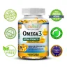 Omega 3 Fischöl Ergänzung-2000 mg reines Epa Dha Omega 3 ergänzt Nerven und Gelenke für Frauen und