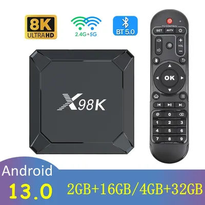 Android 13 TV-Box x98k rk3528 Dual-WLAN BT 2. 0 8k Streaming Media Player Netzwerk Set-Top-Box