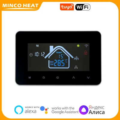 Minco Wärme Smart Tuya Wifi LCD Screen Display Thermostat 230V 3A/16A Wasser/Boden Heizung Thermostat für Google Home Alexa
