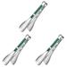 3 Pieces Barbecue Tongs Bbq Grill Portable Camping Spatula Outdoor Clip Frying Food Folder