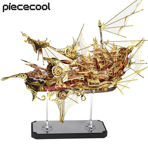 Piece cool 3d Metall Puzzles neun Himmel Boot Schiff Modellbau Kit DIY Spielzeug Puzzle für