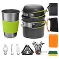 Portable Camping Cookware Set by Lixada Mess Kit for Outdoor Cooking Compact and Durable