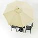 Sunnyglade 9 Patio Umbrella Outdoor Table Umbrella with 8 Sturdy Ribs (Beige)