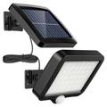 Solar Lights Outdoor 56 LED Solar Powered Motion Sensor Flood Lights with Remote Dusk to Dawn Led Solar Security Wall Lights IP65 Waterproof for Outside Garage