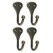 4 Pcs Wall-mounted Coat Hook Metal Hangers Heavy Duty Hat Supplies Western Room Decor Horse Shoes Convenient Clothes