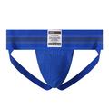 UoCefik Mens Thong Underwear Medium Breathable Low Rise Backless G-string Jockstrap Mens Sexy Underwear Briefs Clearance Solid Color Soft Sexy Athletic Thongs Blue L