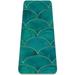 Fish Scale Wavemermaid Turquoise Pattern TPE Yoga Mat for Workout & Exercise - Eco-friendly & Non-slip Fitness Mat