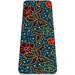 Floral Flower Vintage Pattern TPE Yoga Mat for Workout & Exercise - Eco-friendly & Non-slip Fitness Mat
