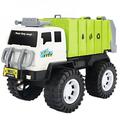 Baozhu Garbage Truck With 4 Rear Loader Trash Cans Dump Toy Truck Play Vehicles Car Garbage Truck Toys With 4 Toy Garbage Cans