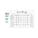 FNGZ Office Equipment Clearance Wall Acrylic Weekly Planner Board Clear Dry Erases Calendar Planner Reusable Weekly Daily to Do List Board