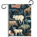 Pattern of Animals with American Flag Pattern Garden Banners: Outdoor Flags for All Seasons Waterproof and Fade-Resistant Perfect for a Variety of Outdoor Settings