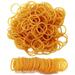 AMUU Rubber Bands mini 1200pcs yellow small Rubber Band Mini Soft Elastic Bands for Braids Hair Diameter 16mm rubber bands for Office Supplies School Home