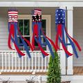 AZZAKVG Home Outdoor Hanging Pendant Hook Decoration For Independence Day American Independence Day Decorative Windpipe Flag Outdoor Party Layout Props Wind Direction Flag Hanging Flag Pendant