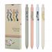 FIOVER 4PCS Cute Cat Press 0.5 mm Student Office Gel Pen Quick-Drying Neutral Retractable Ink Black Rollerball Pens for School Office Supplies Kawaii Accessories for Cat Lovers