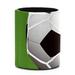 OWNTA Football Goal Soccer Sport Pattern PVC Leather Cylinder Pen Holder - Pencil Organizer and Desk Pencil Holder Lined with Flannel 3.9x3.1 Inches
