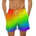 YUHAOTIN Swimming Trunks for Men Short Male Colorful Novelty Beach Shorts Breathable Tether Print Board Shorts Cycling Shorts Men Swim Shorts Men