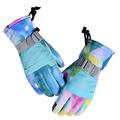 Baocc Accessories Parent Child Winter Ski Gloves Warm Gloves Warm Cute Printed Gloves Riding Gloves Kids Windproof Gloves Gloves Mittens Bl