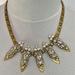 J. Crew Jewelry | J Crew Statement Necklace Marquise And Round Cut Crystal Rhinestones | Color: Gold/Silver | Size: Os