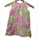 Lilly Pulitzer Dresses | Girl’s Lilly Pulitzer Pink And Green Dress Size 4 100% Cotton | Color: Green/Pink | Size: 4g