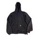 Carhartt Shirts | Carhartt Hoodie Men 2xlt Black Distressed Thrashed Full Zip Heavyweight Workwear | Color: Black | Size: 2xlt