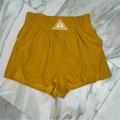 Free People Shorts | Free People Shorts Size Small High Rise Mustard Yellow Elastic Waist Euc | Color: Yellow | Size: S