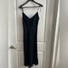 J. Crew Dresses | J Crew Black Midi Spaghetti Strap Dress | Color: Black | Size: 6