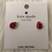 Kate Spade Jewelry | Kate Spade Light Up The Room Pave Stud Earrings In Pink Ruby/Gold | Color: Gold/Pink | Size: Os
