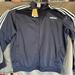 Adidas Jackets & Coats | Adidas Men's Essentials 3-Stripes Tricot Track Jacket Eb3991 (Blue/White) Xl | Color: Blue | Size: Xl