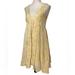 J. Crew Dresses | J Crew Yellow Floral Sleeveless Spring Summer Dress Size Xxs | Color: White/Yellow | Size: Xxs