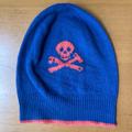 J. Crew Accessories | J.Crew Crewcuts Kids Cashmere Hat In Blue/Orange With Skull Design. L/Xl. | Color: Blue/Orange | Size: Osb