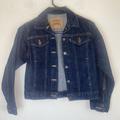 Levi's Jackets & Coats | Levi's White Tab Denim Trucker Jean Jacket Size Youth Medium 37488 Guc Vintage | Color: White | Size: Mg