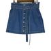 American Eagle Outfitters Skirts | American Eagle Nwt Super Hi-Rise A-Line Denim Skirt Tie Waist Size 8/29 | Color: Blue | Size: 8