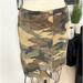 Nine West Skirts | Genuine Leather/Suede Camo Print Vintage Snap Front Mini Skirt | Nine West | Color: Green | Size: Xs