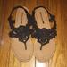 American Eagle Outfitters Shoes | Ae Classy Crotchet Sandals | Color: Brown | Size: 9