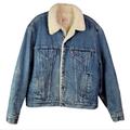 Levi's Jackets & Coats | Levi's Type 3 Trucker Vintage Usa Heavy Sherpa Lined Jean Jacket Coat 46r | Color: Red | Size: 46r