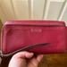 Coach Bags | Gently Used Coach Large Accordion Wallet | Color: Red | Size: Os