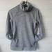 Lululemon Athletica Tops | Lululemon Pullover Funnel Neck Sweatshirt Grey Kangaroo Pocket Long Sleeve Sz 2 | Color: White | Size: 2