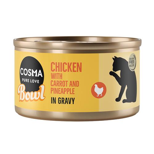 24x 80g Cosma Bowl Hühnchenbrust Katzenfutter nass