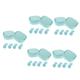 10 Sets Girls' Noise Canceling Earplugs Silicon Ear Plugs Construction Soundproof Earplugs Ear Plugs for Noise Reduction Sleeping Earplugs Airplane Travel Nano Silica Gel Invisible