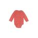 Carter's Long Sleeve Onesie: Red Bottoms - Size 9 Month