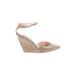 Dusica Kotur Sacks Wedges: Tan Solid Shoes - Women's Size 37 - Pointed Toe