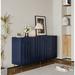 GZMWON Accent Cabinet Wood in Blue | 33.55 H x 59.93 W x 15.84 D in | Wayfair NIUNIUW1435133313