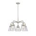 Longshore Tides Cone 5 - Light Glass Dimmable Cone Chandelier Glass in Gray/White | 14.75 H x 24.25 W x 24.25 D in | Wayfair