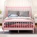 Charlton Home® Dayann Platform Bed Wood in Pink | 44.9 H x 63 W x 84.1 D in | Wayfair D118AB2F498F4B3F8CE4D3B5D6AC0470